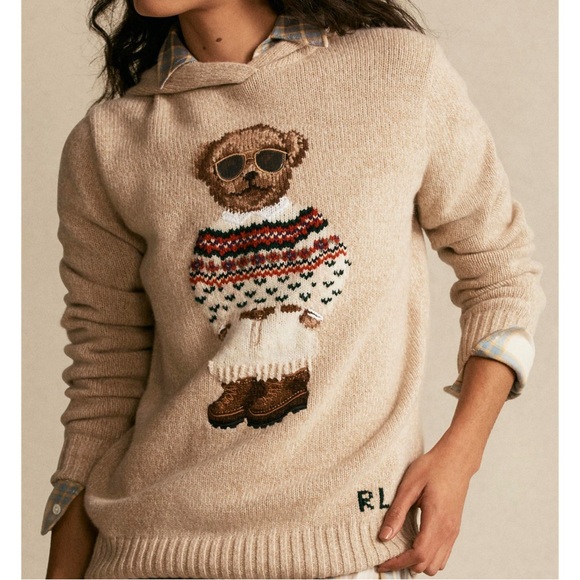 Ralph Lauren Sweaters - Ralph Lauren polo Bear hooded sweater NWOT